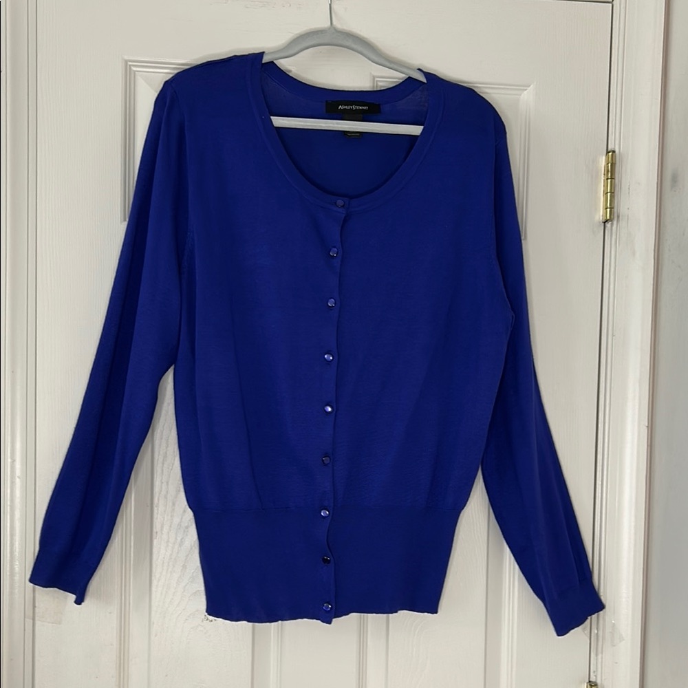 Ashley Stewart - Women’s Cardigans.  Available in Two Colors:  Red / Royal Blue